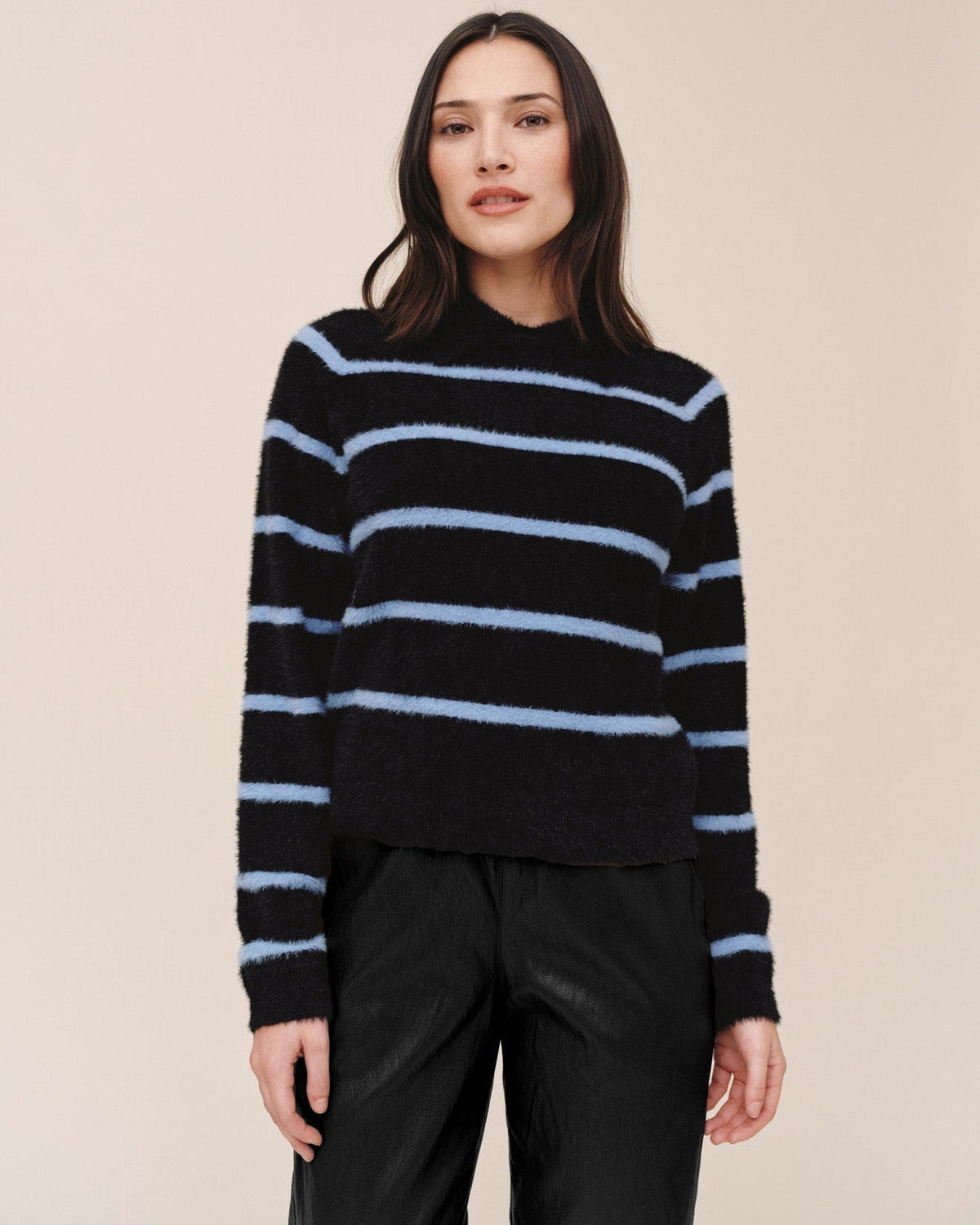 Collared Pullover Sweater - Nightfall Stripe