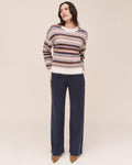 Crew Neck Sweater - Ember Stripe