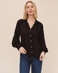 Flowy Raglan Sleeve Shirt - Mocha