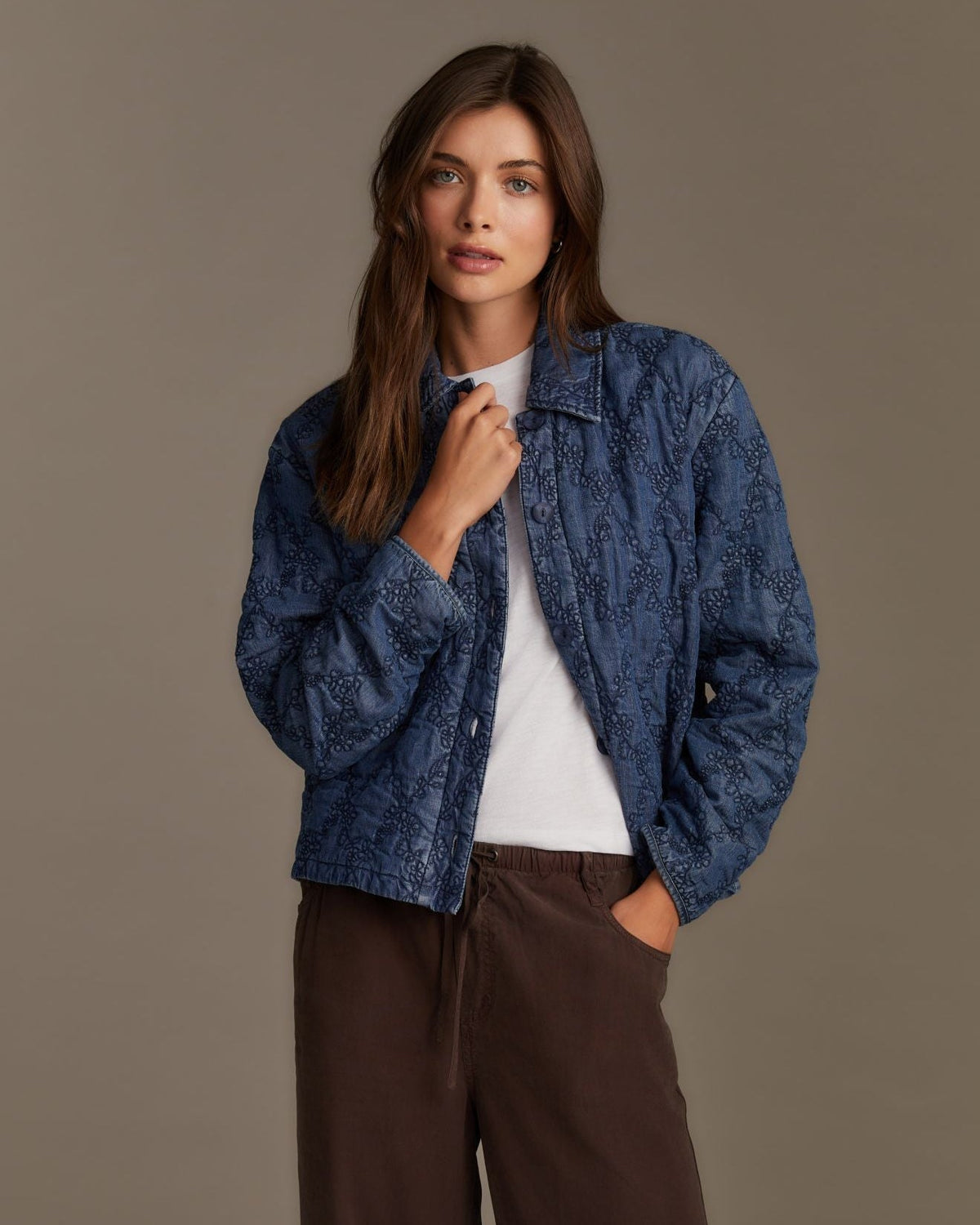 Quilted Barn Jacket - Indigo Lagoon Wash