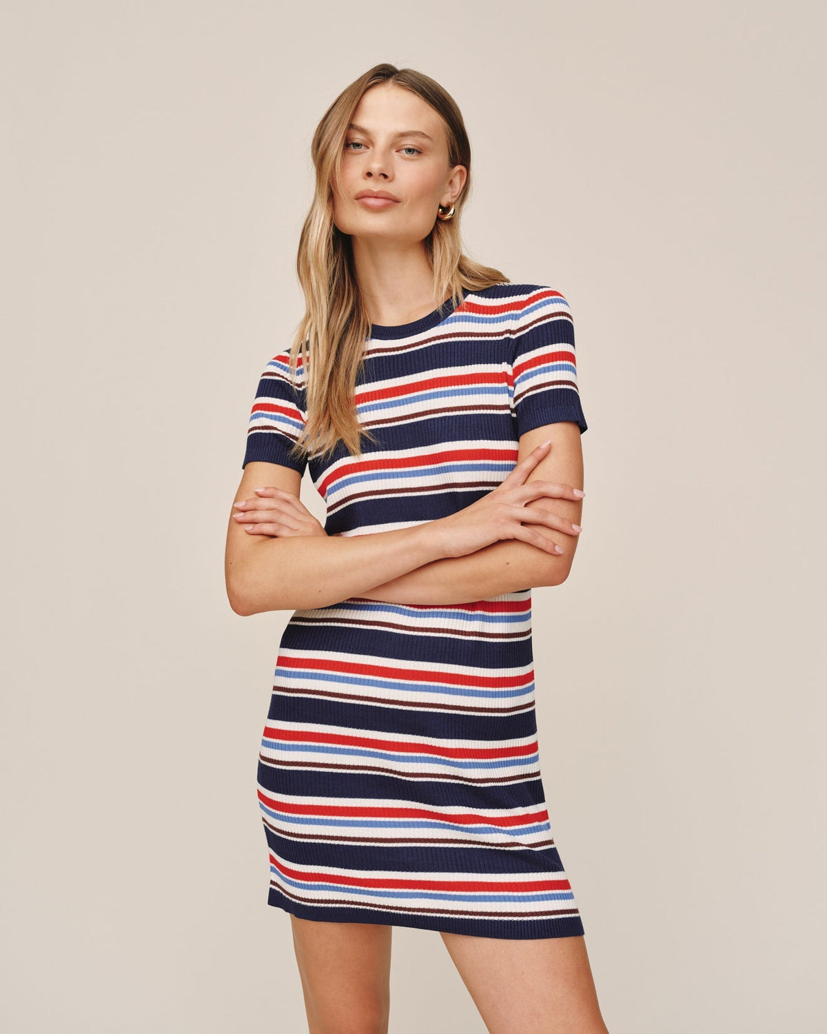Stripe Tee Dress - Seaside Stripe
